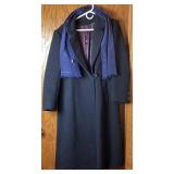 Jules Miller Vintage Wool Coat with Anne Klein Wool Scarf