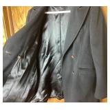 Vintage Double Breasted Wool Coat - Size 16