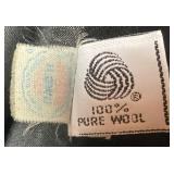 Vintage Double Breasted Wool Coat - Size 16