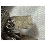 Vintage Travel Charm Bracelet with Sterling Silver Charms