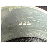 Four Wide Band Sterling Silver Rings