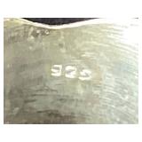 Four Wide Band Sterling Silver Rings