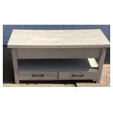 Grey Lift Top & Folding Convertible Coffee Table