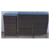 Two Cloth Drawer Storage Dressers