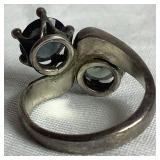 Six .925 Sterling Silver Rings