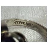 Six .925 Sterling Silver Rings