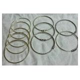 Silver Tone Costume Jewelry Collection with Aqua Accents