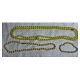 Vintage Stratton Powder Compact, Faux Pearl Necklaces, Earrings and Pin