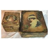 Collection of Vintage Wooden Boxes