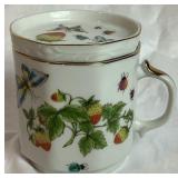 Lenwile Ardalt Strawberries and Butterfiles China Set from Japan