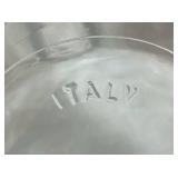 Bundle of Vintage Decanters and 3 Footed Crystal Bowl with Lid