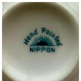 Collection of Vintage Teacups and Saucers with One Porcelain Tea Bag Holder