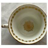 Collection of Vintage Teacups and Saucers with One Porcelain Tea Bag Holder