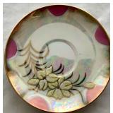 Collection of Vintage Teacups and Saucers with One Porcelain Tea Bag Holder