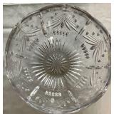 Christmas Glass Bundle of Iittala Finnish Glass Kuusi Candle Holders and Mikasa Christmas Tree Crystal Bowl