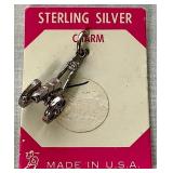 Vintage Charm Bracelet with 19 Sterling Silver Charms