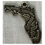 Vintage Charm Bracelet with 19 Sterling Silver Charms