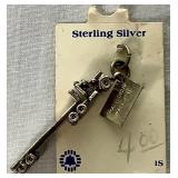 Vintage Charm Bracelet with 19 Sterling Silver Charms