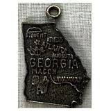 Vintage Charm Bracelet with 19 Sterling Silver Charms