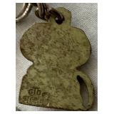 Vintage Charm Bracelet with 19 Sterling Silver Charms