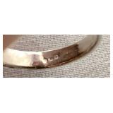 Three Skinny Band Sterling Silver Rings