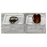 Two Gold Rings - 18 KT GF and 14K HGE