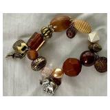 Assortment of Gold Tone Boho Costume Jewelry