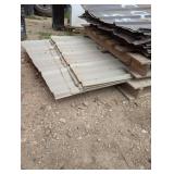 Large Pile of Metal Siding/Roofing - 14 -62" x 36 in panels & 40- 35" x36" panels Large Pile of Metal Siding/Roofing - 14 -62" x 36 in panels & 40- 35" x36" panels