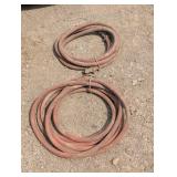 2 Heavy Duty Air Compressor Hoses - Red 2 Heavy Duty Air Compressor Hoses - Red