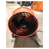 Commercial Electric 16 in. 3-Speed Drum Floor Fan in Orange High Velocity Turbo  Customer Returns See Pictures