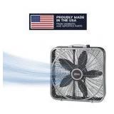 Lasko Power Plus 20 in. 3 Speed Box Fan for Home in Gray with Weather Shield Design for Window Use, 2000 CFM, Carry Handle Customer Returns See Pictures