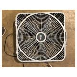 Lasko Power Plus 20 in. 3 Speed Box Fan for Home in Gray with Weather Shield Design for Window Use, 2000 CFM, Carry Handle Customer Returns See Pictures