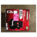 Husky 3 Gal. 120 PSI Portable Electric Oil-Free Light Duty Pancake Air Compressor with Fold Down Handle and 1-Quick Coupler Customer Returns See Pictures