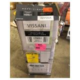 Vissani 5,000 BTU 115-Volt 3-in-1 Portable Air Conditioner Unit Cools up to 150 sq. ft. with Dehumidifier and Remote in White Customer Returns See Pictures