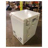 Vissani 5.0 cu. ft. Manual Defrost Chest Freezer with LED Light in White Garage Ready Damaged     Customer Returns See Pictures