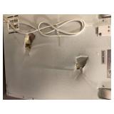 Vissani 5.0 cu. ft. Manual Defrost Chest Freezer with LED Light in White Garage Ready Damaged     Customer Returns See Pictures