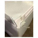 Vissani 5.0 cu. ft. Manual Defrost Chest Freezer with LED Light in White Garage Ready Damaged     Customer Returns See Pictures