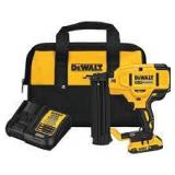 DEWALT 20V MAX XR Lithium-Ion 2-1/8 in. 18-Gauge Electric Cordless Brad Nailer Kit w/ 2.0Ah Battery, Charger and Contractor Bag    Customer Returns See Pictures