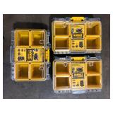 Lot of  DEWALT TOUGHSYSTEM 2.0 6-Compartment Small Parts Organizer  Customer Returns See Pictures
