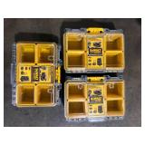Lot of  DEWALT TOUGHSYSTEM 2.0 6-Compartment Small Parts Organizer  Customer Returns See Pictures