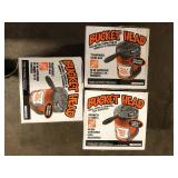 Lot of Bucket Head 5 Gal. 1.75 Peak HP Wet Dry Vac BH0100 Powerhead Shop Vacuum with Filter, Hose (compatible with 5 Gal. Homer Bucket)   Customer Returns See Pictures