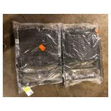 Lot of Folding Outdoor Patio Sling Rattan Camping Deck Chairs in Brown   Customer Returns See Pictures