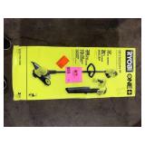 RYOBI ONE+ 18V Cordless Battery String Trimmer/Edger and Jet Fan Blower Combo Kit (2-Tools) with 4.0 Ah Battery and Charger    Customer Returns See Pictures
