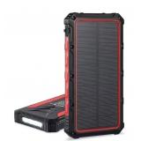 Dartwood 16000 mAh Solar Power Bank - Qi Portable Wireless Charger with USB Type C Input Dartwood 16000 mAh Solar Power Bank - Qi Portable Wireless Charger with USB Type C Input