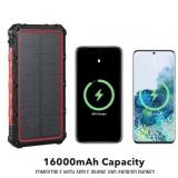 Dartwood 16000 mAh Solar Power Bank - Qi Portable Wireless Charger with USB Type C Input Dartwood 16000 mAh Solar Power Bank - Qi Portable Wireless Charger with USB Type C Input