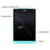 Dartwood LCD Writing Tablet - 8.5 Inch Colorful Electronic Doodle Board and Drawing Pad for Kids (Blue)