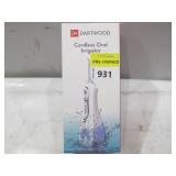Dartwood Dental Cordless Oral Irrigator Water Flosser - Teeth Cleaning Kit - with Four Dental Tips and 10 Ounce Tank (White)