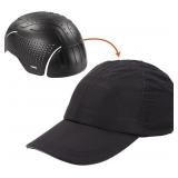 NEW Ergodyne Skullerz 8947 Lightweight Baseball Hat and Bump Cap Insert - Black, Small NEW Ergodyne Skullerz 8947 Lightweight Baseball Hat and Bump Cap Insert - Black, Small
