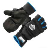 NEW Ergodyne ProFlex 816 Thermal Half Finger Winter Work Gloves - EN 388: 2231X, Flip-Top Mittens - LARGE NEW Ergodyne ProFlex 816 Thermal Half Finger Winter Work Gloves - EN 388: 2231X, Flip-Top Mittens - LARGE