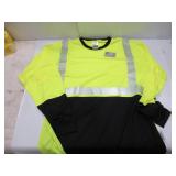 NEW Ergodyne GloWear 8281BK Hi-Vis Performance Long Sleeve T-Shirt - Type R, Class 2, Black Bottom - 8XL LIME NEW Ergodyne GloWear 8281BK Hi-Vis Performance Long Sleeve T-Shirt - Type R, Class 2, Black Bottom - 8XL LIME